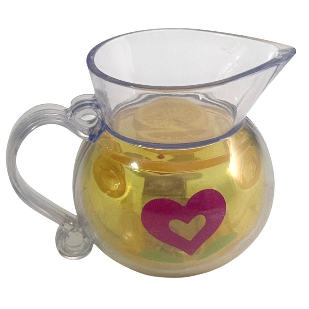 American Girl Bitty Baby Lemonade Pitcher Birthday Accessory Ice Cubes Shake